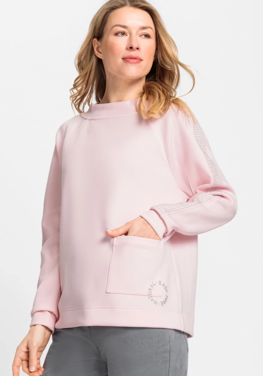 Różowa bluza damska Cora Jersey - Smart Simplicity