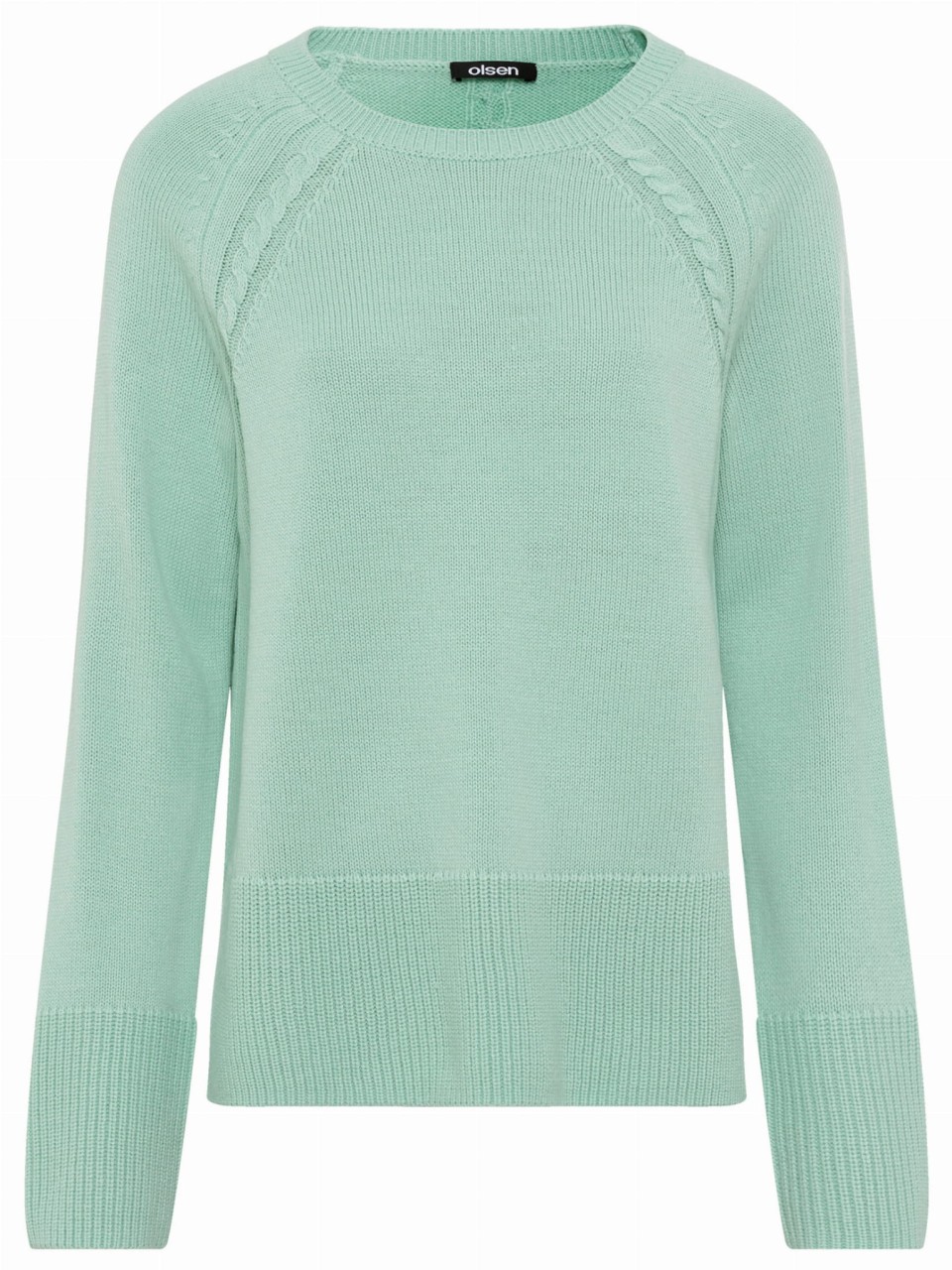 Miętowy sweter damski Henny z wełną merino - Cool Vision