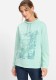 Miętowa bluza damska Cora Jersey z wiskozą - Cool Vision #2