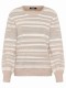 Beżowy sweter damski Henny w paski - Tres Chic #3