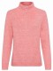 Koralowy sweter damski Henny z rozpinaną stójką - Cozy Idylls #3