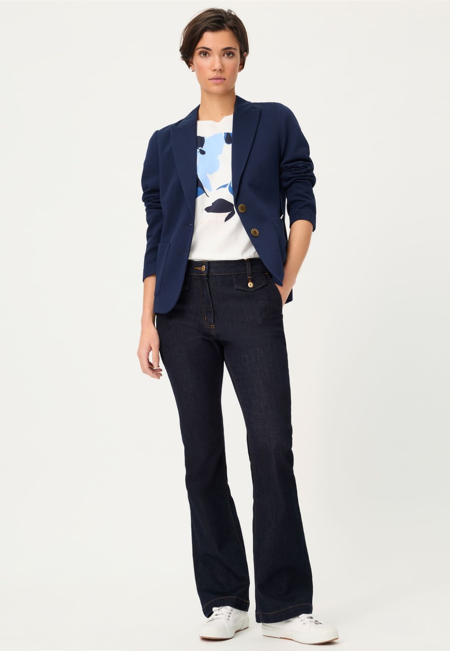 REPREVE® Ciemne jeansy damskie Mona Bootcut – Riviera Mood