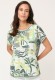 Bluzka damska Cosima z roślinnym wzorem w odcieniach khaki – Neo Safari #2