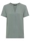 Bluzka damska z łączonych materiałów w odcieniu khaki – Neo Safari  #4