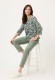 Bluza damska z roślinnym wzorem w odcieniu khaki – Neo Safari #6