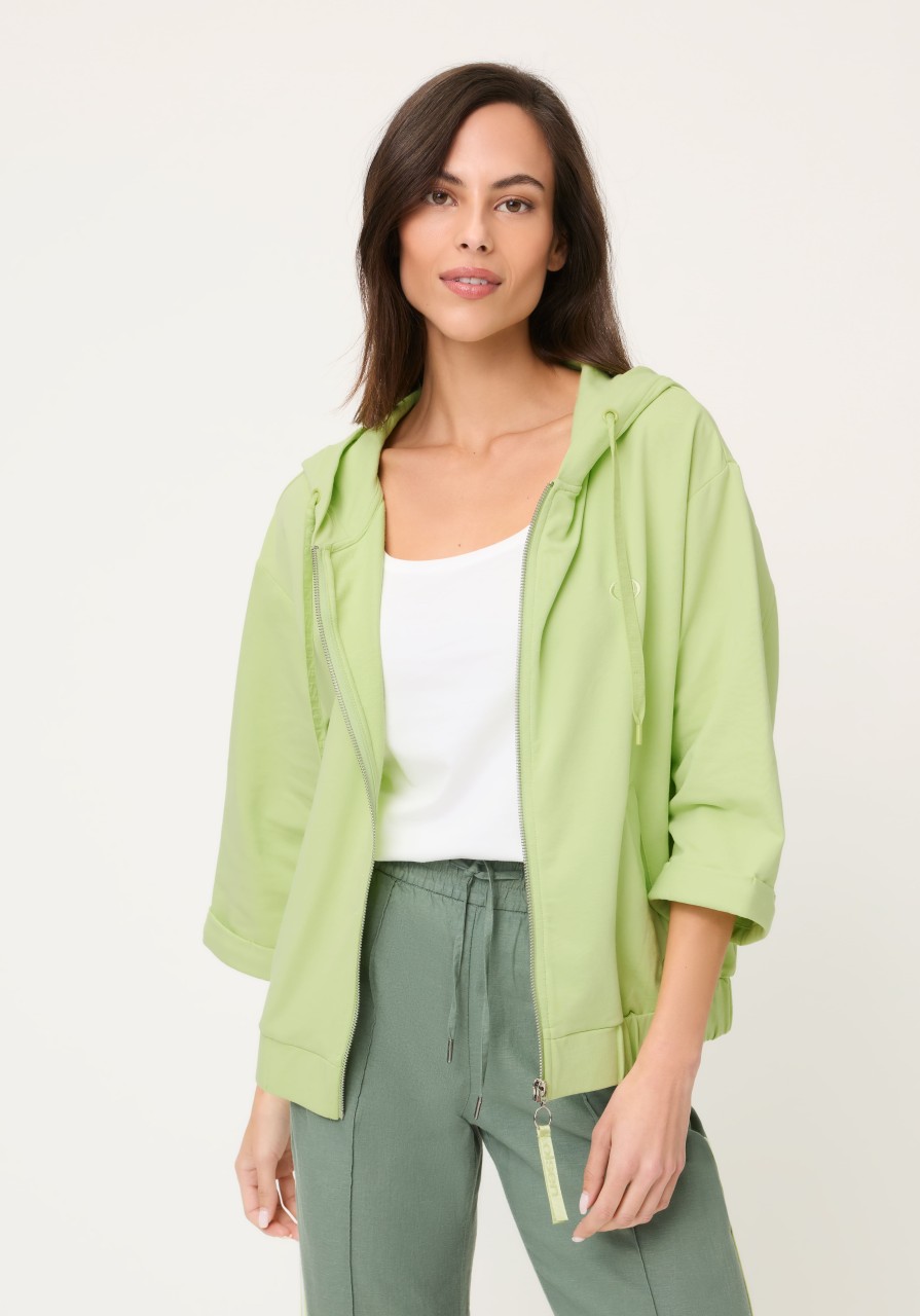 Jasnozielona bluza damska z kapturem – Neo Safari