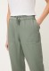 Lniano-bawełniane spodnie damskie Lisa Straight w odcieniu khaki – Neo Safari #4