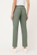 Lniano-bawełniane spodnie damskie Lisa Straight w odcieniu khaki – Neo Safari #3
