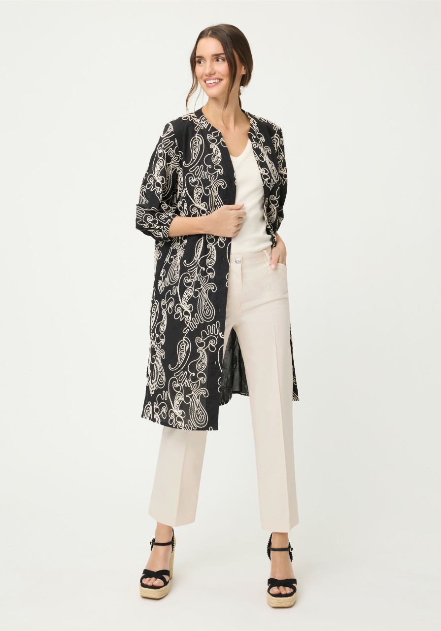 Beżowe spodnie damskie Mona Straight – Designer Choice