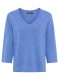 Niebieski sweter damski Henny z dekoltem V – Vintage Cruise #5
