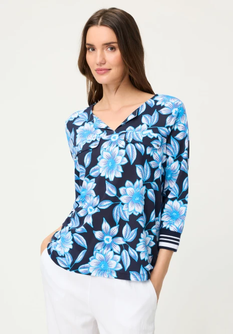 TENCEL™ Modal Bluzka damska Amy w kwiaty – Vintage Cruise