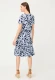 TENCEL™ Modal Granatowa sukienka damska w kwiaty – Vintage Cruise #2