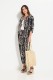 Czarne bawełniane spodnie damskie Mona Straight  z haftem – Designer Choice #1