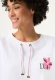 Biała bawełniana bluza damska Cora Jersey z krótkim rękawem – Savanna Sky #3