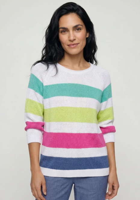Sweter damski Henny w kolorowe pasy – Ciao Amore