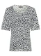 Beżowa bluzka damska Edda w granatowe kropki - Smart Casual #4
