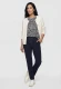 TENCEL™ Modal Beżowa bluzka damska Cosima w granatowe kropki - Smart Casual #5