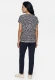TENCEL™ Modal Beżowa bluzka damska Cosima w granatowe kropki - Smart Casual #3