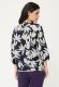 TENCEL™ Modal Granatowa bluzka damska Hannah w kwiaty - Smart Casual #2