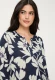TENCEL™ Modal Granatowa bluzka damska Hannah w kwiaty - Smart Casual #3