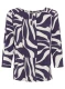 TENCEL™ Granatowa bluzka damska Hannah ze wzorem - Smart Casual #4