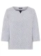 Beżowa bluza damska Cora Jersey z geometrycznym wzorem - Smart Casual #4