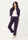 Fioletowe spodnie damskie Lisa Straight - Smart Casual #1