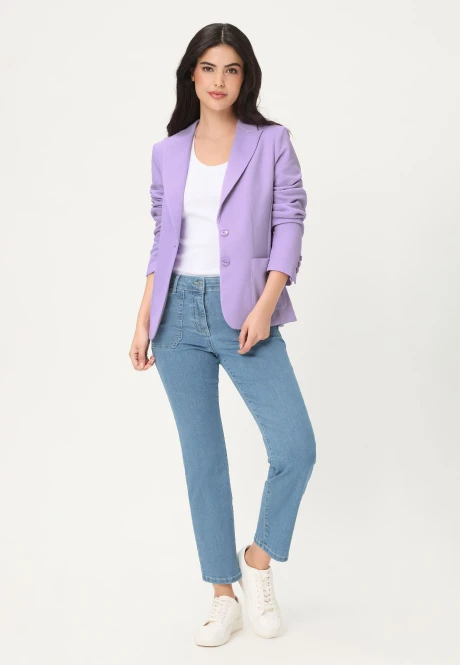 Jasnoniebieskie jeansy damskie Lisa Straight - Smart Casual