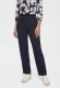 Granatowe wiskozowe spodnie damskie Anna Wide - Smart Casual #2