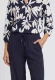 Granatowe wiskozowe spodnie damskie Anna Wide - Smart Casual #4