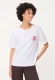 Biała bawełniana bluza damska Cora Jersey z krótkim rękawem – Savanna Sky #1