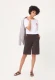 Biała bawełniana bluza damska Cora Jersey z krótkim rękawem – Savanna Sky #6