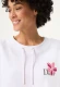 Biała bawełniana bluza damska Cora Jersey z krótkim rękawem – Savanna Sky #3
