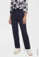Granatowe wiskozowe spodnie damskie Anna Wide - Smart Casual #2