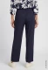 Granatowe wiskozowe spodnie damskie Anna Wide - Smart Casual #3