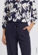 Granatowe wiskozowe spodnie damskie Anna Wide - Smart Casual #4