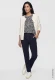 TENCEL™ Modal Beżowa bluzka damska Cosima w granatowe kropki - Smart Casual #5