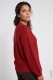 Czerwony sweter damski Henny z efektem bouclé - Boho Chic #2