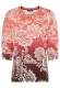 Czerwona bluzka damska Hananh ze wzorem paisley - Boho Chic #4