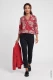 TENCEL™ Modal Czerwona bluzka damska Clara ze wzorem paisley - Boho Chic #5