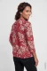 TENCEL™ Modal Czerwona bluzka damska Clara ze wzorem paisley - Boho Chic #2