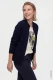 Granatowy sweter damski Henny zapinany na suwak - Modern Balance #3