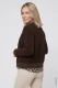 Brązowy sweter damski Henny zapinany na suwak - Boho Chic #2