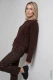 Brązowy miękki sweter damski Cora - Boho Chic #4