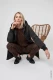 Brązowy miękki sweter damski Cora - Boho Chic #6