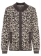 Brązowy sweter damski Henny zapinany na napy w panterkę - Boho Chic  #5