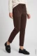 Brązowe spodnie damskie Lisa Straight z miękkiego jerseyu - Boho Chic #5