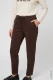 Brązowe spodnie damskie Lisa Straight z miękkiego jerseyu - Boho Chic #4