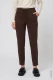 Brązowe spodnie damskie Lisa Straight z miękkiego jerseyu - Boho Chic #2