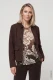 Brązowa kurtka koszulowa z miękkiego jerseyu - Boho Chic #1